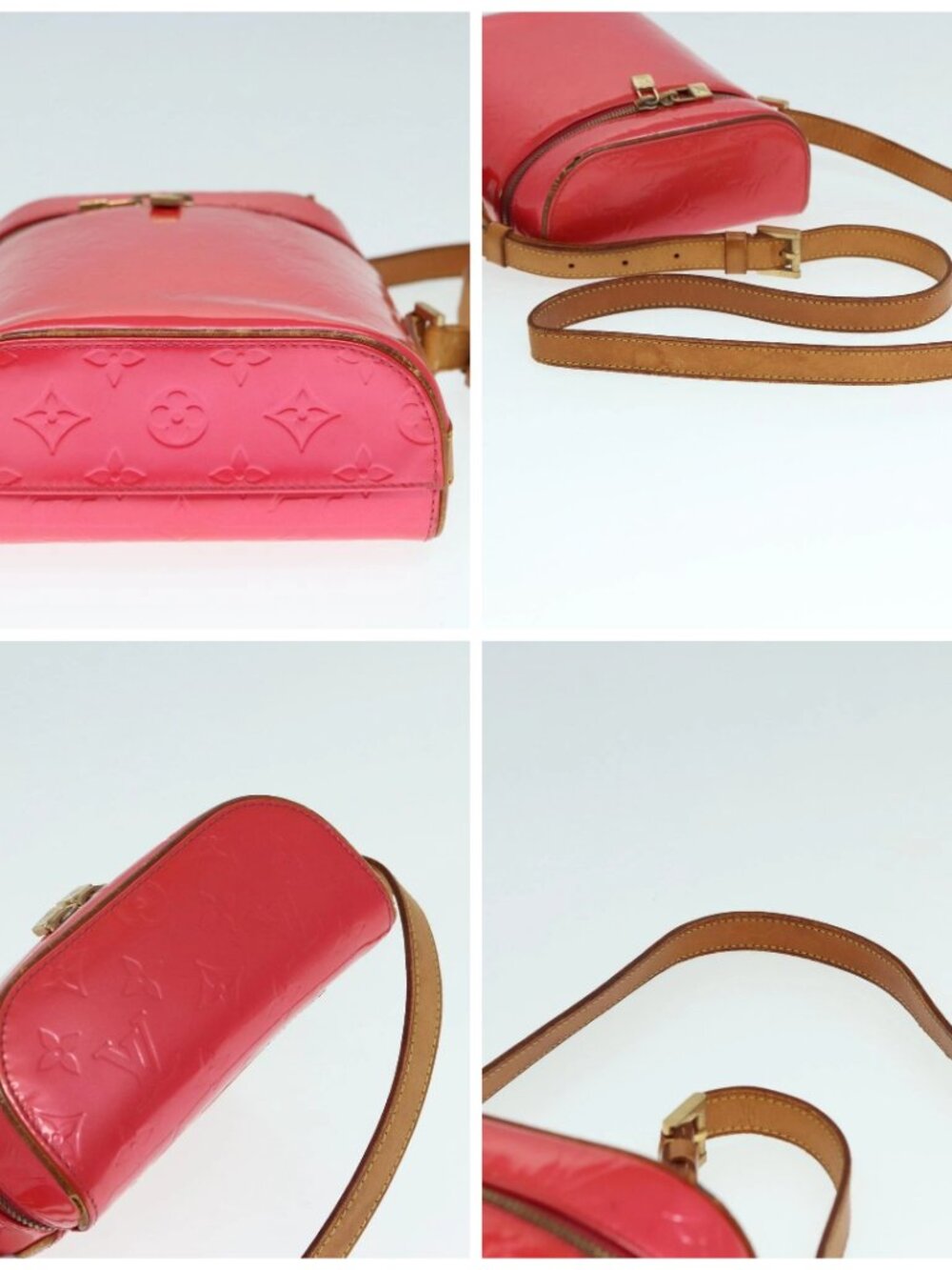 LOUIS VUITTON Monogram Vernis Sullivan Vertical Bag Pink - Picture 16 of 16